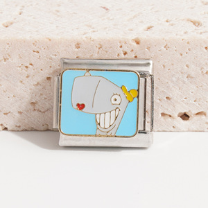 SpongeBob SquarePants Modular <b>Bracelet</b> Stainless Steel Cartoon Links Unisex Jewelry Gift <b>Set</b> - Product Image 4