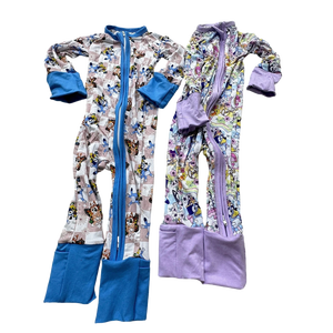 Pakaian bambu balita tidur karakter cetak bambu bayi Zippy piyama misteri kotak - Product Image 6