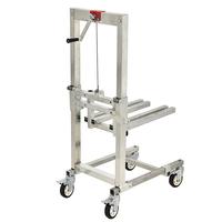 Chariot de levage portable, utilisation à domicile, outil de traction pour stand, chariot de déchargement pliable ultra-léger à quatre roues