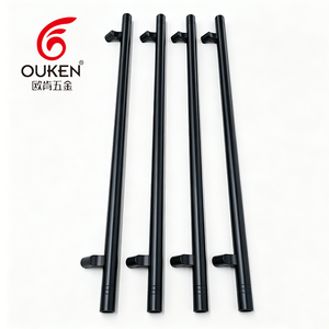 Adjustable Long Handles Pulls T-bar Kitchen Cabinet Wardrobe Brushed Finish Modern Round Brass <strong>Door</strong> Pull Easy Installation - Product Image 5