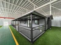 Maison conteneur préfabriquée européenne extensible de luxe, mobile avec véranda, pour habitation et entrepôt, assemblage rapide, moderne