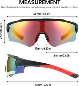 Sport <b>Eyewear</b> Manufacturers PC Outdoor Riding Glasses Running Sport Sunglasses Custom Logo Cycling Sunglasses - Product Image 2