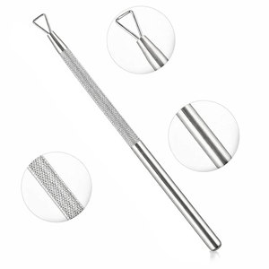 Offre Spéciale : Repousse-cuticules et grattoir en acier inoxydable de haute qualité pour manucure, outil de dépose de vernis à ongles et de nail art - Product Image 3