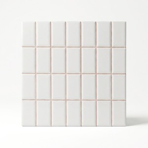 Piastrelle bianche opache 20x20 pretagliate 2,5x5 pollici, mosaico per pareti e pavimenti - Product Image 1
