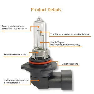 Xe 9005 12V 65 Wát rõ ràng cứng Glass <span class=keywords><strong>Halogen</strong></span> đèn pha tự động đèn đầu ánh sáng với giá khuyến mại - Product Image 3
