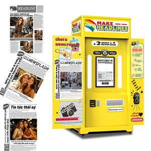 Cabina Fotografica Istantanea con Stampa Stile Giornale Retrò, Stazione Selfie HD con Titoli Personalizzati per Fotocamere e Reflex - Product Image 4