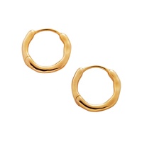 Boucles d'oreilles créoles minimalistes Siren Muse en argent sterling 925 plaqué or 18 carats pour filles, bijoux fins, vente en gros