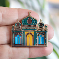 Vente en gros de badges, broches et décorations personnalisés de la Grande Mosquée de la Mecque, de la Mosquée du Prophète et de la Mosquée Hassan II