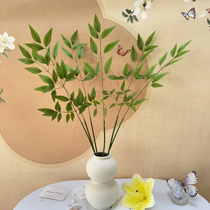 Usine de fleurs artificielles Meiyu Craft, plantes vertes artificielles, Mimosa Pudica, Nandina Domestica, 30cm-100cm, en plastique et soie, décoration d'intérieur - Product Image 5