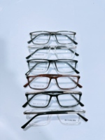 Lunettes optiques rectangulaires en métal TR élevé Style hybride Remise d'usine à bas prix Traitement de gros Lentille personnalisable PC