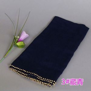 Pañuelo Hijab Musulmán de Viscosa Árabe Liso al por Mayor para Mujer con Piedras - Product Image 2