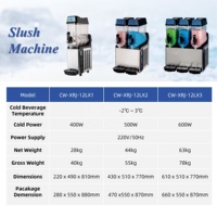 Machine à slush automatique en acier inoxydable 304 de qualité alimentaire pour la restauration