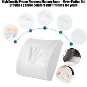 Saien Premium Pain Relief,Memory Foam Back <strong>Support</strong> <strong>Cushions</strong> Lumbar Back Car <strong>Sofa</strong> <strong>Cushion</strong>// - Product Image 6