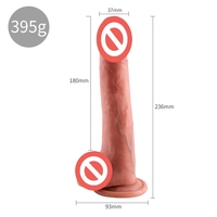 Lecenia Dildo réaliste en silicone, masseur de point G lourd avec ventouse, toucher doux, jouet pour adulte de qualité supérieure pour femmes
