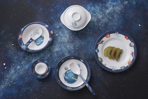 Faible personnalisation quantité minimale de commande mélamine assiette ronde profonde 8 pouces enfants enfants assiette dîner petit déjeuner <span class=keywords><strong>plat</strong></span> en plastique expédition <span class=keywords><strong>rapide</strong></span> B2B - Product Image 4