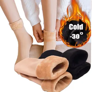 Männer Frauen Winter Warme Schnees ocken Dicke Socken Fügen Sie Samt Solid Ankle Bare Leg Happy Fun Harajuku Kawai Socken hinzu