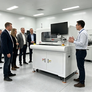 เครื่องถอดแผงวงจร Low Stress Routing Depaneling Machine CMQ360 ควบคุมด้วย PLC ขับเคลื่อนด้วยมอเตอร์และเครื่องยนต์ ใช้งานง่าย ระบบ Win สำหรับโรงงาน - Product Image 3