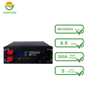 Jingsun 9.6kwh 48 V <span class=keywords><strong>batteria</strong></span> al litio 200ah Rack montato energia solare 48 <span class=keywords><strong>Volt</strong></span> sistema di energia solare <span class=keywords><strong>batteria</strong></span> <span class=keywords><strong>5</strong></span> anni LFP - Product Image 2