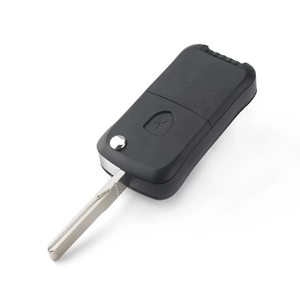 Coque de télécommande de voiture à 2 boutons de remplacement pour <span class=keywords><strong>Porsche</strong></span> <span class=keywords><strong>Cayenne</strong></span> 2003 + Coque de télécommande pliable à lame HU66 non coupée - Product Image 6