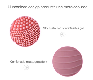 Simple Lightweight Customizable Silicone <strong>Facial</strong> Cleansing Brush Handheld Acne Treatment <strong>Exfoliators</strong> <strong>Tool</strong> Waterproof Various - Product Image 6