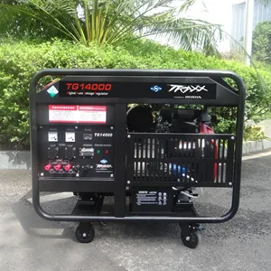 Gerador elétrico 220v 11kW 12000 watts geradores a gasolina ao ar livre alimentados por honda motor gx690