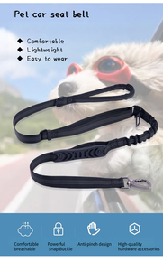 Correa <span class=keywords><strong>de</strong></span> Nailon Reflectante con Absorción <span class=keywords><strong>de</strong></span> Impactos <span class=keywords><strong>para</strong></span> <span class=keywords><strong>Perros</strong></span>, con Hebilla <span class=keywords><strong>de</strong></span> <span class=keywords><strong>Seguridad</strong></span> <span class=keywords><strong>para</strong></span> Automóvil, Correa <span class=keywords><strong>de</strong></span> Moda Fácil <span class=keywords><strong>de</strong></span> Usar, Accesorios <span class=keywords><strong>para</strong></span> Mascotas - Product Image 2