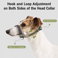 Collier de tête ergonomique réglable et réfléchissant pour chiens et chiots, sans traction, rembourré, doux, pour un contrôle doux, tailles S, M, L