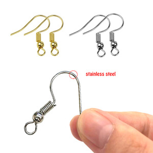 Crochets de boucle d'oreille en acier inoxydable <span class=keywords><strong>plaqué</strong></span> <span class=keywords><strong>or</strong></span> 18 carats sous vide pvd étanches pour la fabrication de <span class=keywords><strong>bijoux</strong></span> bricolage - Product Image 5