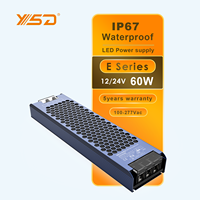 Échantillon gratuit 5 ans smps ip20 pilote d'éclairage led dc12v 24v ac 60w 100w 200w 350w 500w led alimentation à découpage à vendre