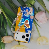 Étui de luxe pour téléphone portable iPhone 17 Pro Max 16 15 14 13 12 11 7 6, pochette mignonne pour Samsung Oppo avec dragonnes pour Redmi