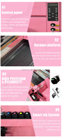 Impresora Plotter Millantech Xp600 de Doble Cabezal, Máquina de Impresión por Transferencia Holográfica UV DTF, Impresora UV DTF para Pegatinas de Cristal en Rollo