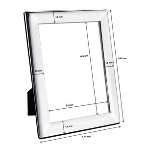 Marco de Fotos Metálico Plateado 100x150 mm, Diseño Elegante para Exhibición en el Hogar o la Oficina - Product Image 2