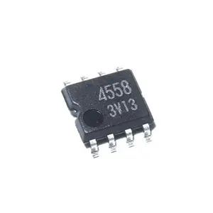 Composants électroniques IC, amplificateur opérationnel Chip Sop-8 sérigraphie 4558 BA4558F-E2 d'origine