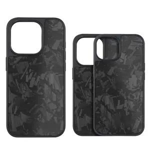 New Trending Forged Carbon Fiber Carbon Fiber Slim Light Magnetic Case For IPhone 15 Magnetic Case