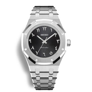 Reloj Deportivo de Lujo de Acero Inoxidable, Resistente al Agua, con Movimiento Mecánico NH35, Calendario, Cristal de Zafiro, Caja Poligonal, Casual - Product Image 2