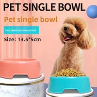 Bols ronds en plastique en gros en stock pour chats et chiens - Bols universels pour l'alimentation et l'eau, origine Yiwu