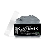OEM detoks kil maskesi 120ml vitamin E kömür arındırıcı yüz çamur maskesi
