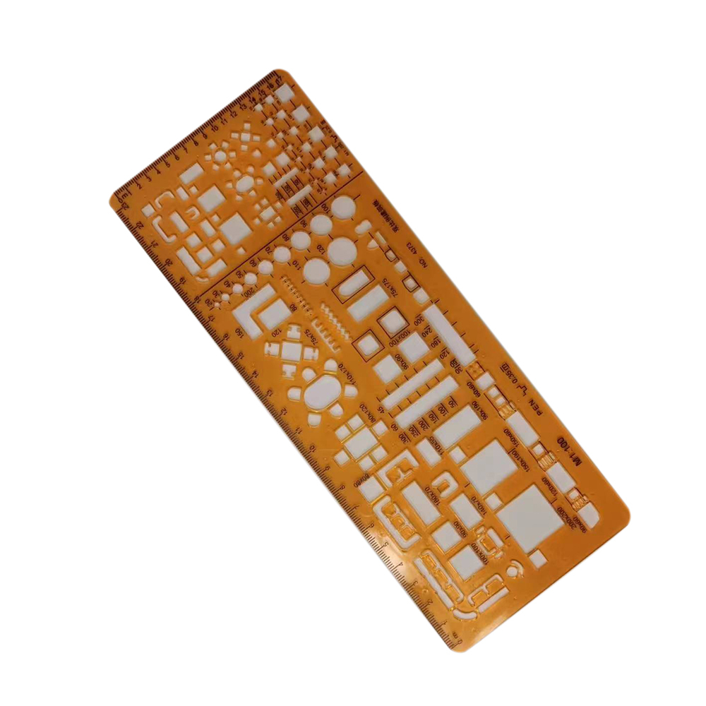 Kit 11 Modèles De Dessin Architecture EMNIMQ - Règles Géométriques Plastique - Pour Bureau Et école