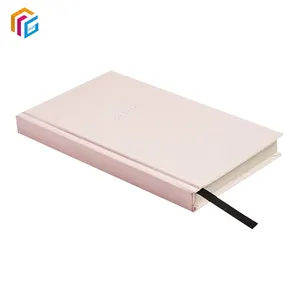 免费样品定制亚麻织物计划笔记本精装每日反射日记感恩书