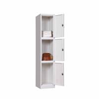 Vente flash : Armoire en acier à 3 portes battantes, casier de rangement en métal, armoire en acier, mobilier de bureau, armoire de salle de sport, armoire d'école