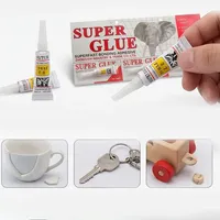 Adhésif instantané à séchage rapide transparent en tubes sous blister pour la fixation de montures de lunettes, de verres et d'ornements en cristal pour petites entreprises