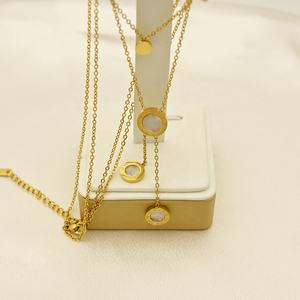 Hoge Kwaliteit Roestvrij Staal Ronde Romeinse Wijzerplaat Lange Hanger Ketting Voor Vrouwen Mode Meisjes Sleutelbeen Ketting Sieraden Geschenken - Product Image 4