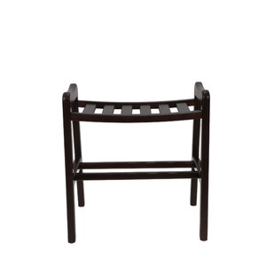 Tabouret de douche en bois massif Western Cuisine Eastern Kitchen 47x51x31cm avec accoudoirs pour la sécurité de la salle de bain - Product Image 5