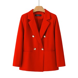 2026 Einfarbiger Damen-Strickblazer - Langarm Slim Fit Einreihiger Knopfverschluss Übergröße Bürodame - Product Image 3