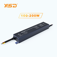 Alimentation LED 12/24V 48V 30-300W Active à PFC élevé, ultra-compacte, ultra-mince, étanche IP67