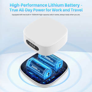 Limpiador Dental Ultrasónico Mini con Luz UV 50kHz Recargable por USB para Aparatos Ortodóncicos y Retenedores, Uso Doméstico y en el Automóvil - Product Image 4