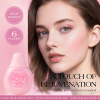 Teinte pour les lèvres et les joues en label privé, 12 g, 6 couleurs, fini mat velours, blush liquide longue tenue, imperméable, vente en gros