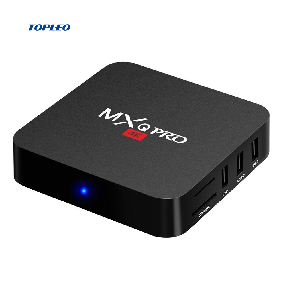 Prix bas bonne performance MXQ PRO 2G RAM 16G ROM android 7.1 ott tv box firmware 4 k upscaling tv décodeur