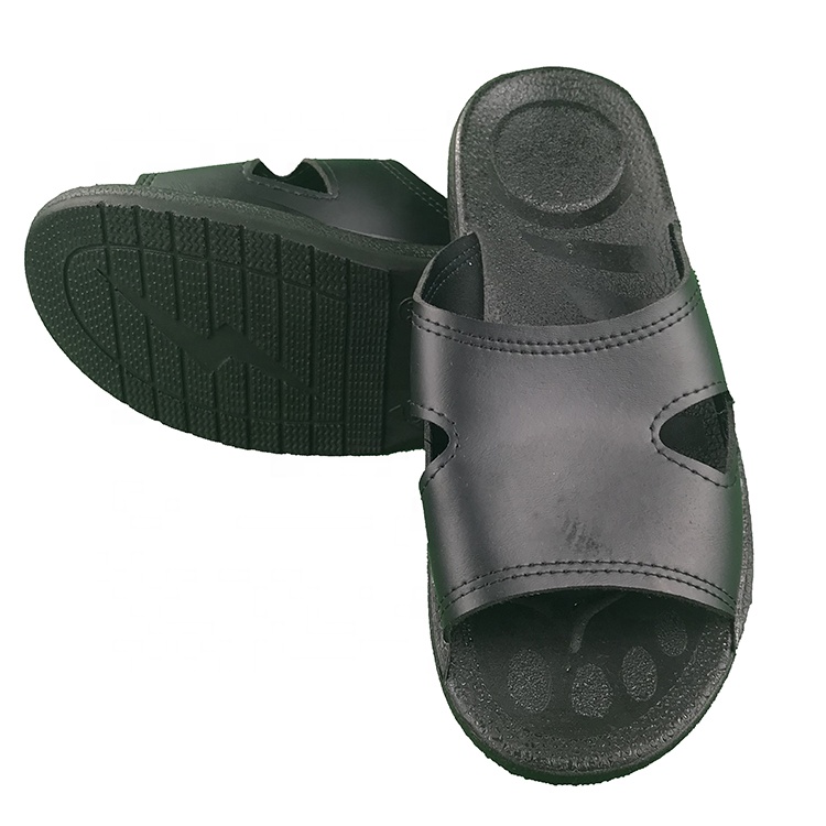 Cleanroom-zapatillas antiestáticas Esd para hombre, calzado de trabajo, para sala limpia, de alta calidad, color negro