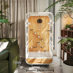 Nueva Jaula de Lujo Grande para Loros, de Madera Macaw Sólida y Hierro, Personalizable, Ecológica, para Interiores y Exteriores - Product Image 5